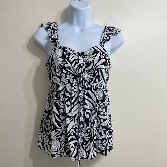 Stylish Loft XXS Petite Women's Top - Pineapple Print Perfection - Picture 1 of 11